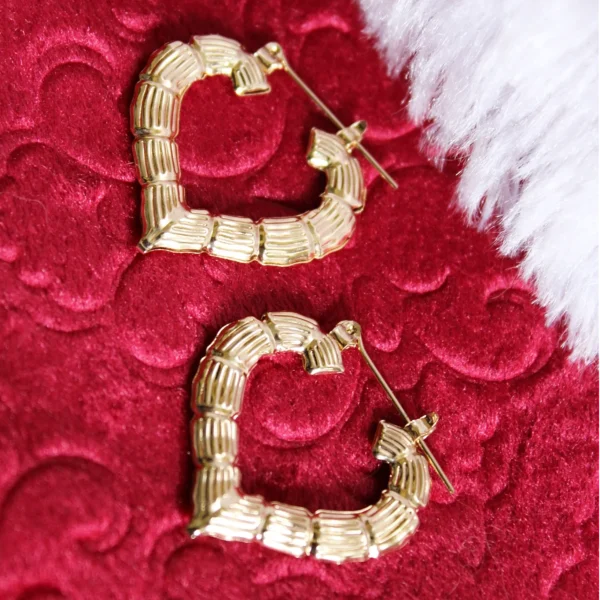 Kyrin Gold Hoop Earrings - Image 4