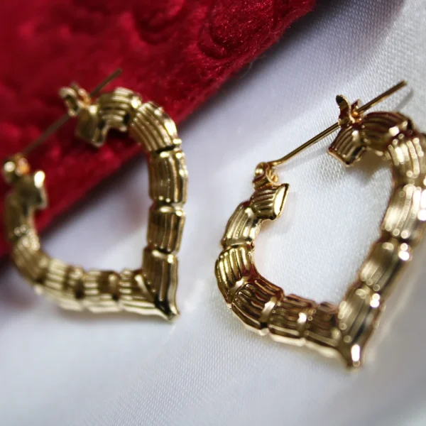 Kyrin Gold Hoop Earrings - Image 3