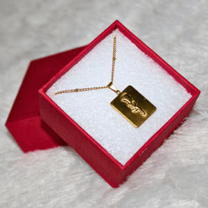 Kyrin Anti Tarnish Gold Rose Pendant Chain (with gift box)