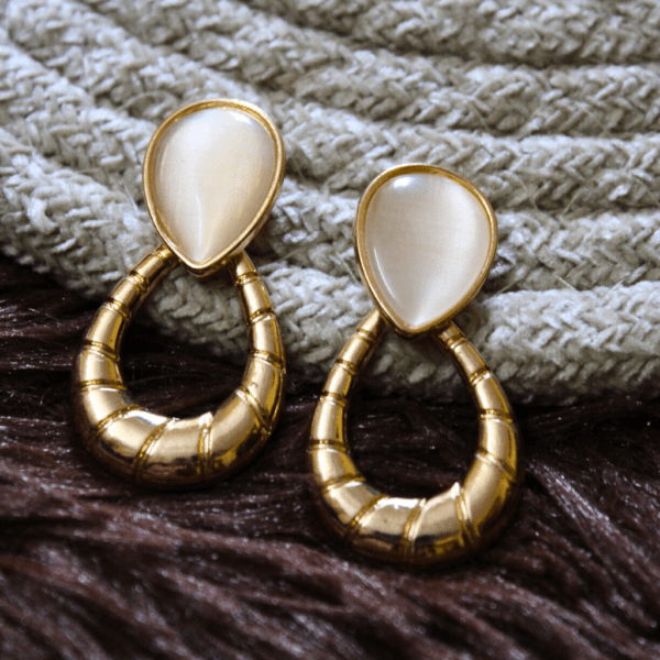 Kyrin Gold Monalis Drop Earrings - Image 2