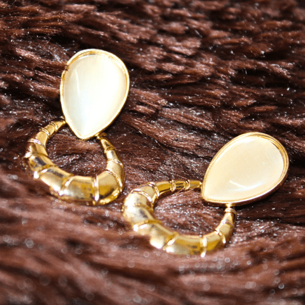 Kyrin Gold Monalis Drop Earrings - Image 4