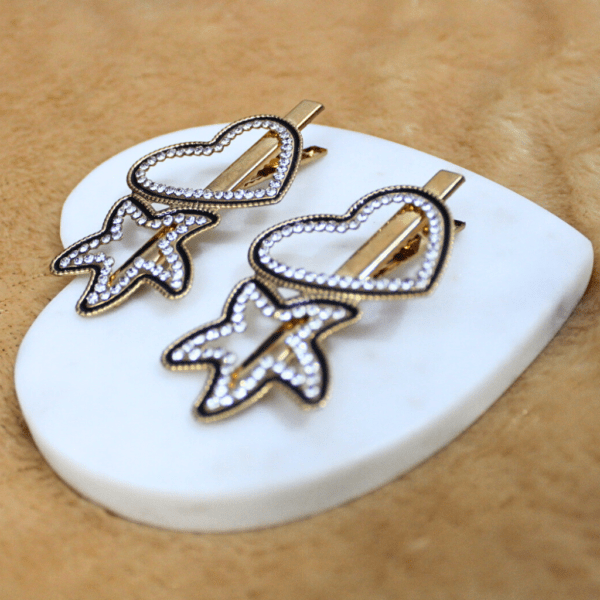 Kyrin Diamond Hair Clips - Image 2