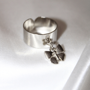 Kyrin Silver Butterfly Ring