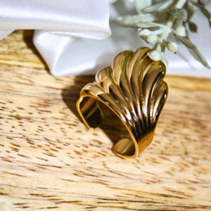 Kyrin Anti Tarnish Gold Chunky Ring