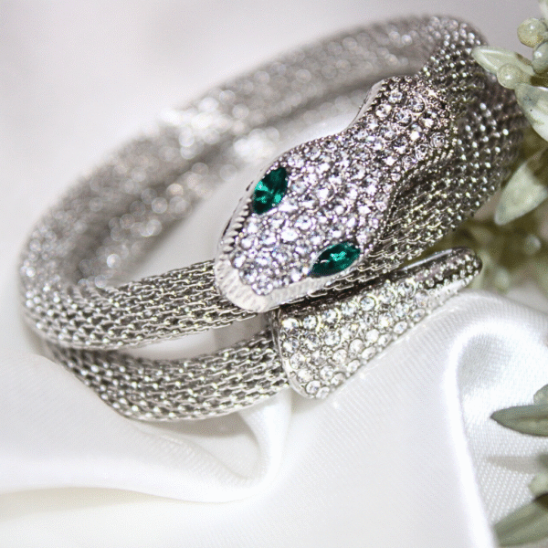 Kyrin Anti Tarnish Silver Snake Bracelet