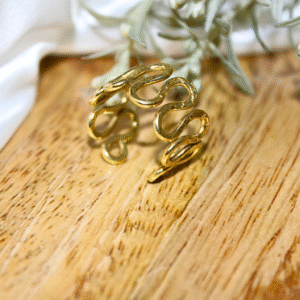 Kyrin Anti Tarnish Gold Brass Roll Ring