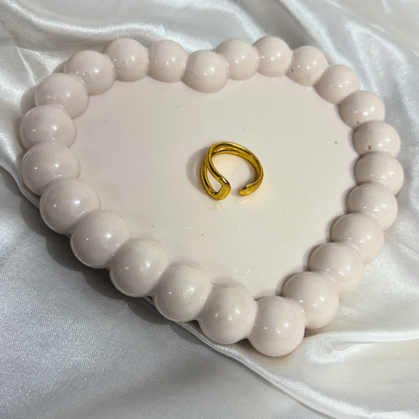 Kyrin Anti Tarnish Gold Brass Ring - Image 3