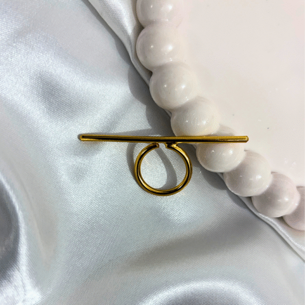 Kyrin Anti Tarnish Gold Brass Ring - Image 2