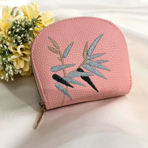 Kyrin Pink Embroidered Wallet