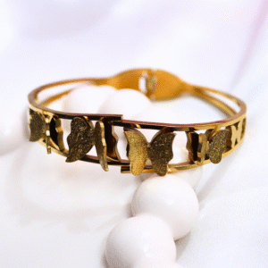 Kyrin Anti Tarnish Gold Butterfly Bracelet