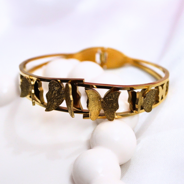 Kyrin Anti Tarnish Gold Butterfly Bracelet