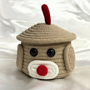 Kyrin Jute Puppy Storage Box