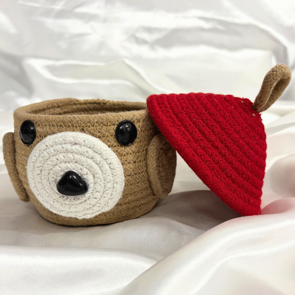 Kyrin Jute Teddy Storage Box - Image 2