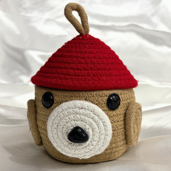 Kyrin Jute Teddy Storage Box