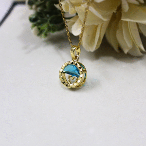 KYRIN ANTI TARNISH BLUE PENDANT CHAIN