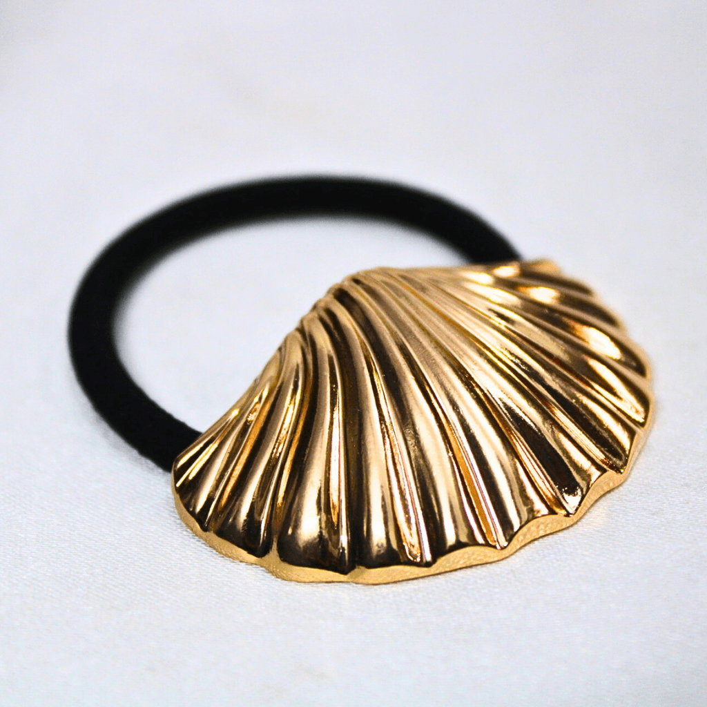 Kyrin Shell Metal Hair Tie