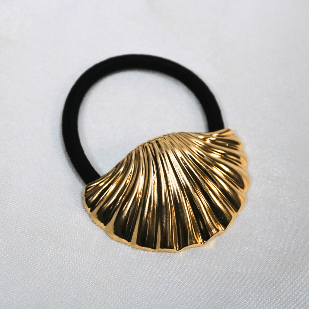 Kyrin Shell Metal Hair Tie - Image 2