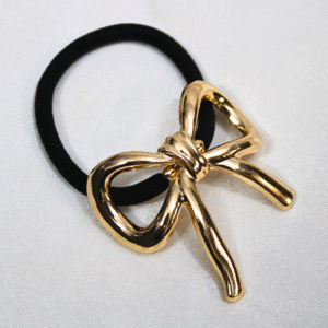 Kyrin Bow Metal Hair Tie