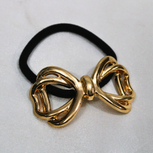 Kyrin Bow Metal Hair Tie