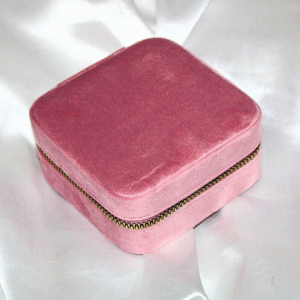 Premium Pink Velvet Jewellery box