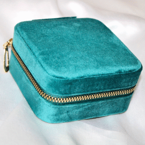 Premium Turquoise Velvet Jewellery Box