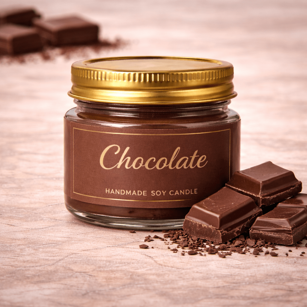Kyrin Dessert Scented Candle Set – Coffee, Vanilla & Chocolate (Pack of 3) | Handmade Soy Wax Mini Jar Candles - Image 4