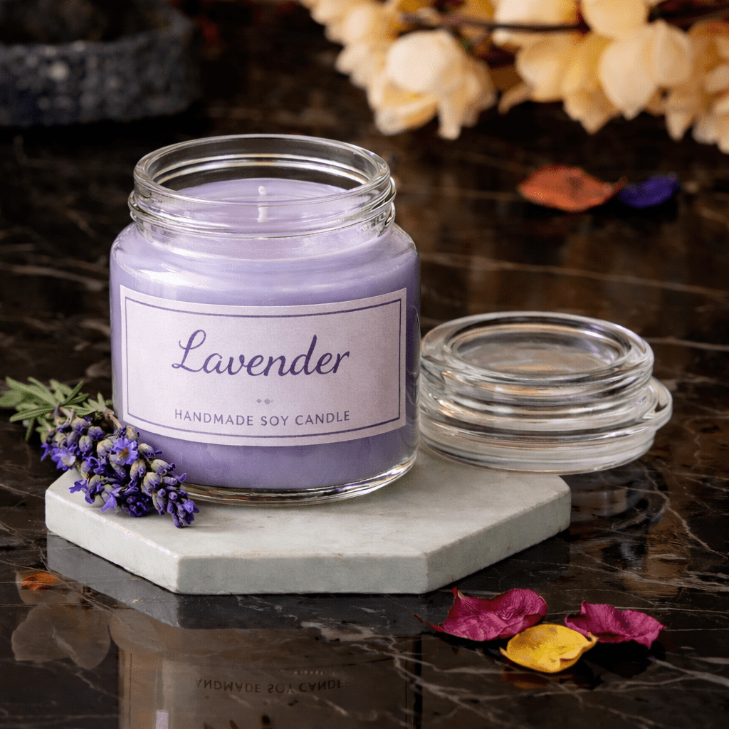 Kyrin Vanilla & Lavender Candle Gift Set – Pack of 2 Handmade Aromatherapy Candles - Image 2