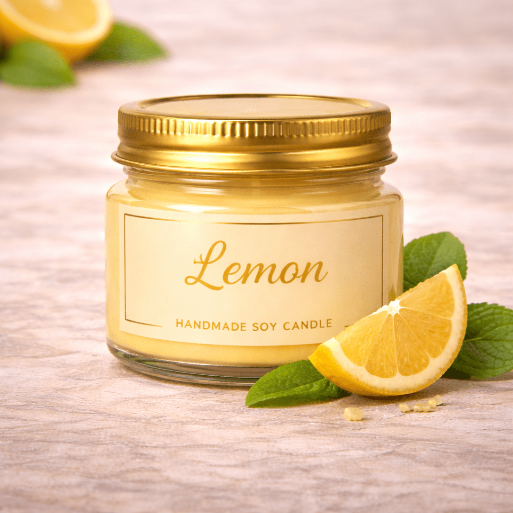 Kyrin Aromatherapy Scented Candle Set (Pack of 3) – Camphor, Eucalyptus & Lemon | Handmade Soy Wax Mini Jar Candles for Relaxation - Image 2