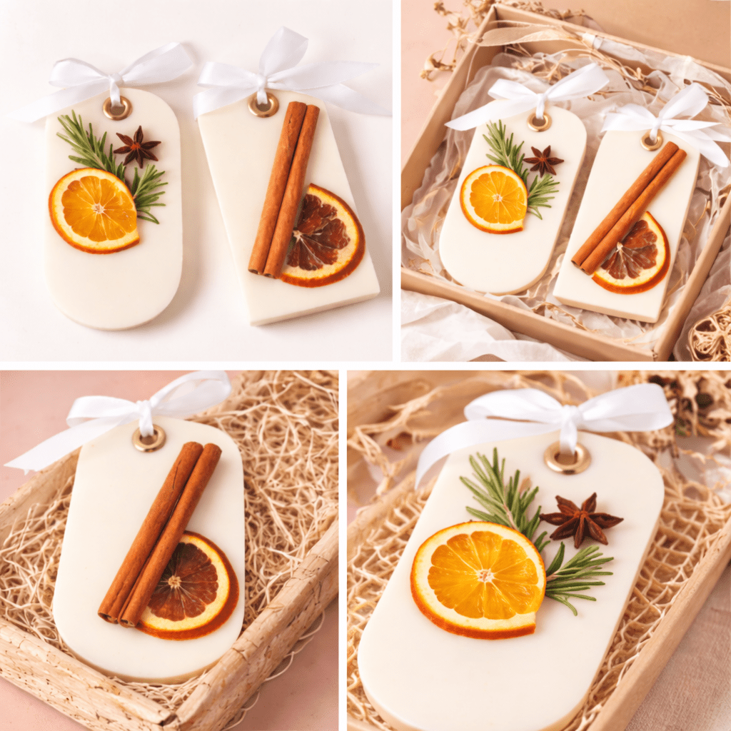 Kyrin Wax Sachets (Orange & Cinnamon) | Handmade Wardrobe Freshener Gift Set - Image 2