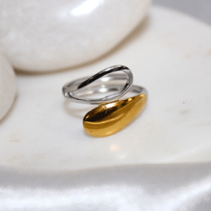 Kyrin Anti Tarnish Dual Tone Ring