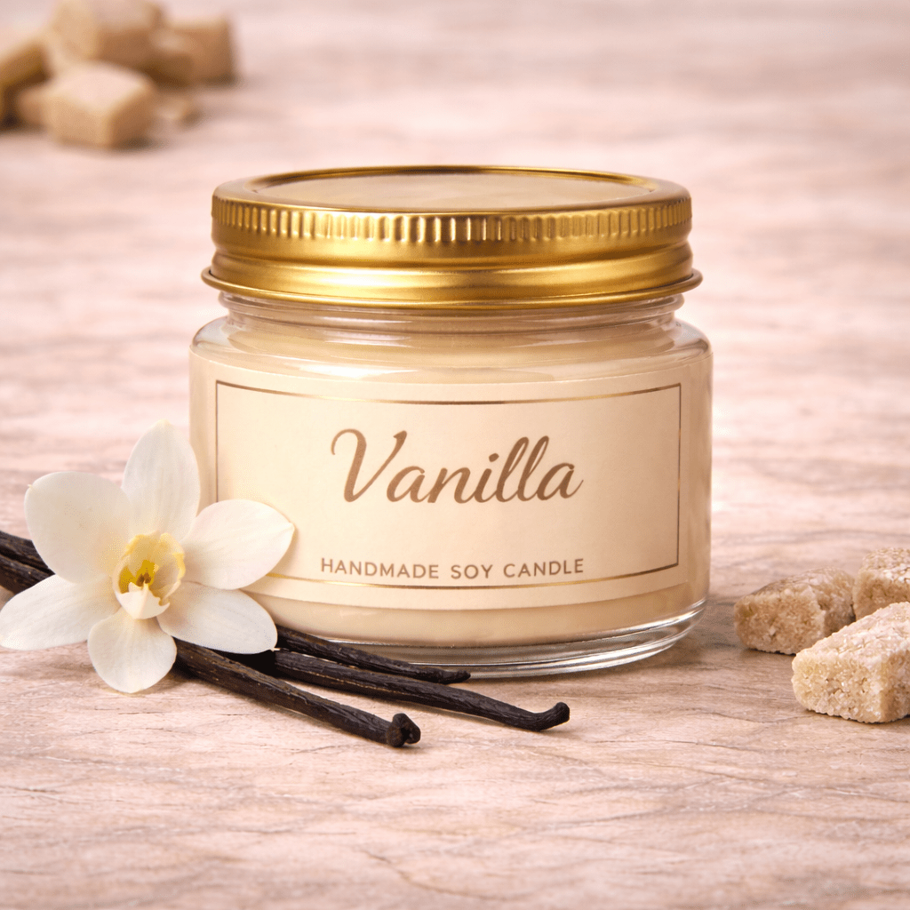 Kyrin Dessert Scented Candle Set – Coffee, Vanilla & Chocolate (Pack of 3) | Handmade Soy Wax Mini Jar Candles - Image 3