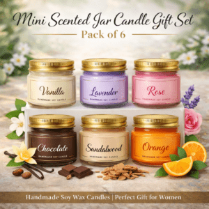 Kyrin Mini Scented Jar Candle Gift Set – Pack of 6