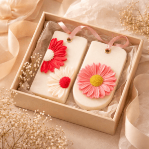 Kyrin Luxury Floral Wax Sachet Set of 2 | Handmade Scented Aroma Bars for Wardrobe, Closet & Gifting