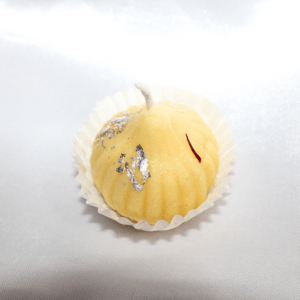 Realistic Kesar Modak Candle – Handmade Mithai Candle with Kesar & Sandal Fragrance for Diwali Décor & Gifting