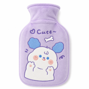 Kyrin Cute Printed Lavender Mini Hot Water Bag | Soft Plush Hot Water Bottle for Pain Relief & Cozy Comfort
