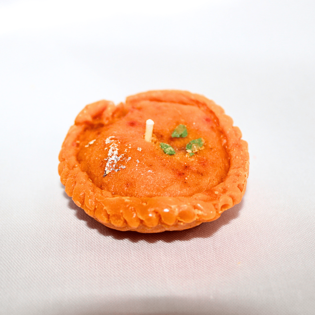 Realistic Balushahi Mithai Candle with Sweet Fragrance | Handmade Dessert Candle for Festive Décor & Gifting - Image 2