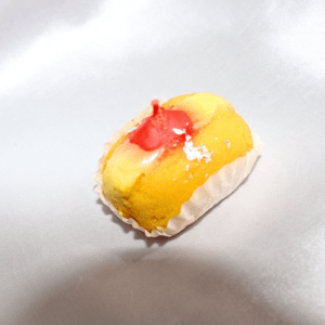 Realistic Cham Cham Mithai Candle with Kesar & Sandal Fragrance | Handmade Bengali Dessert Candle for Festive Décor & Gifting