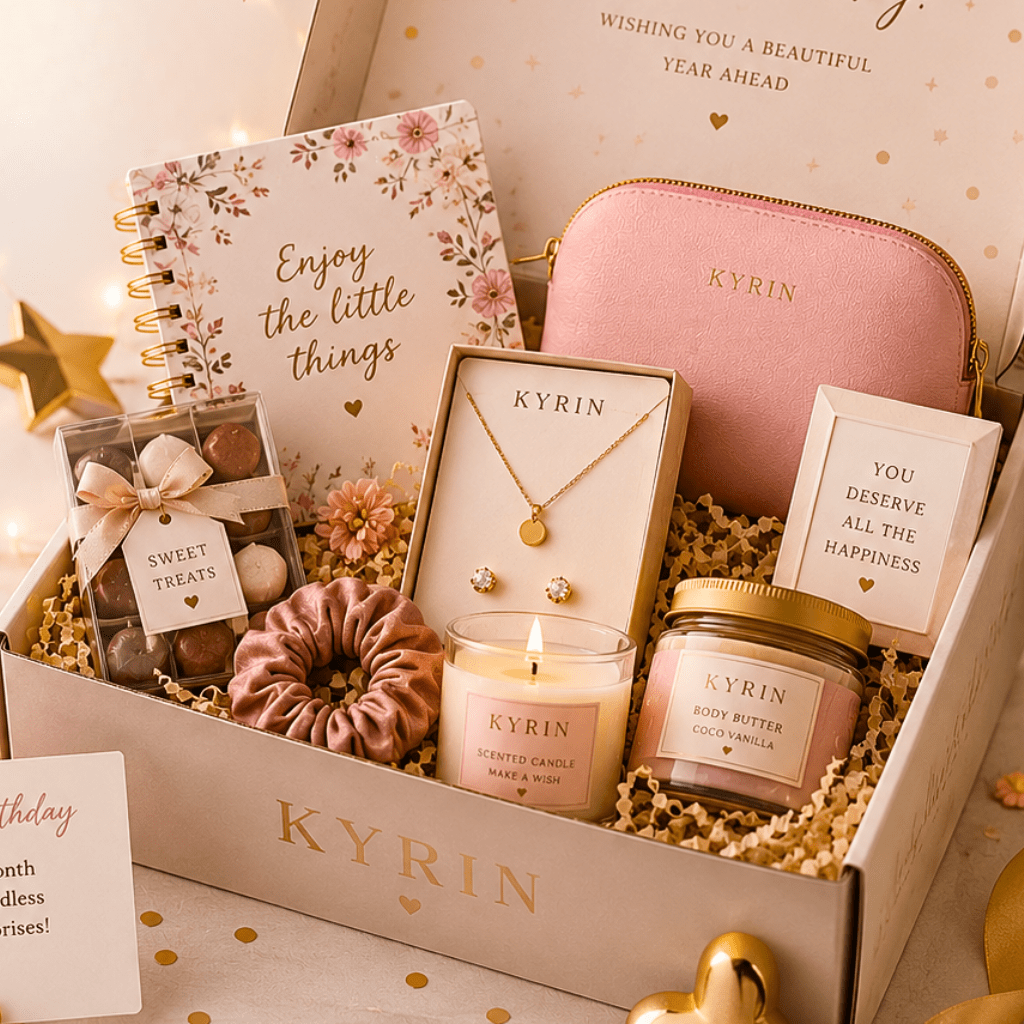 Kyrin Birthday Celebration Box | Personalized Gifts Delivered Monthly