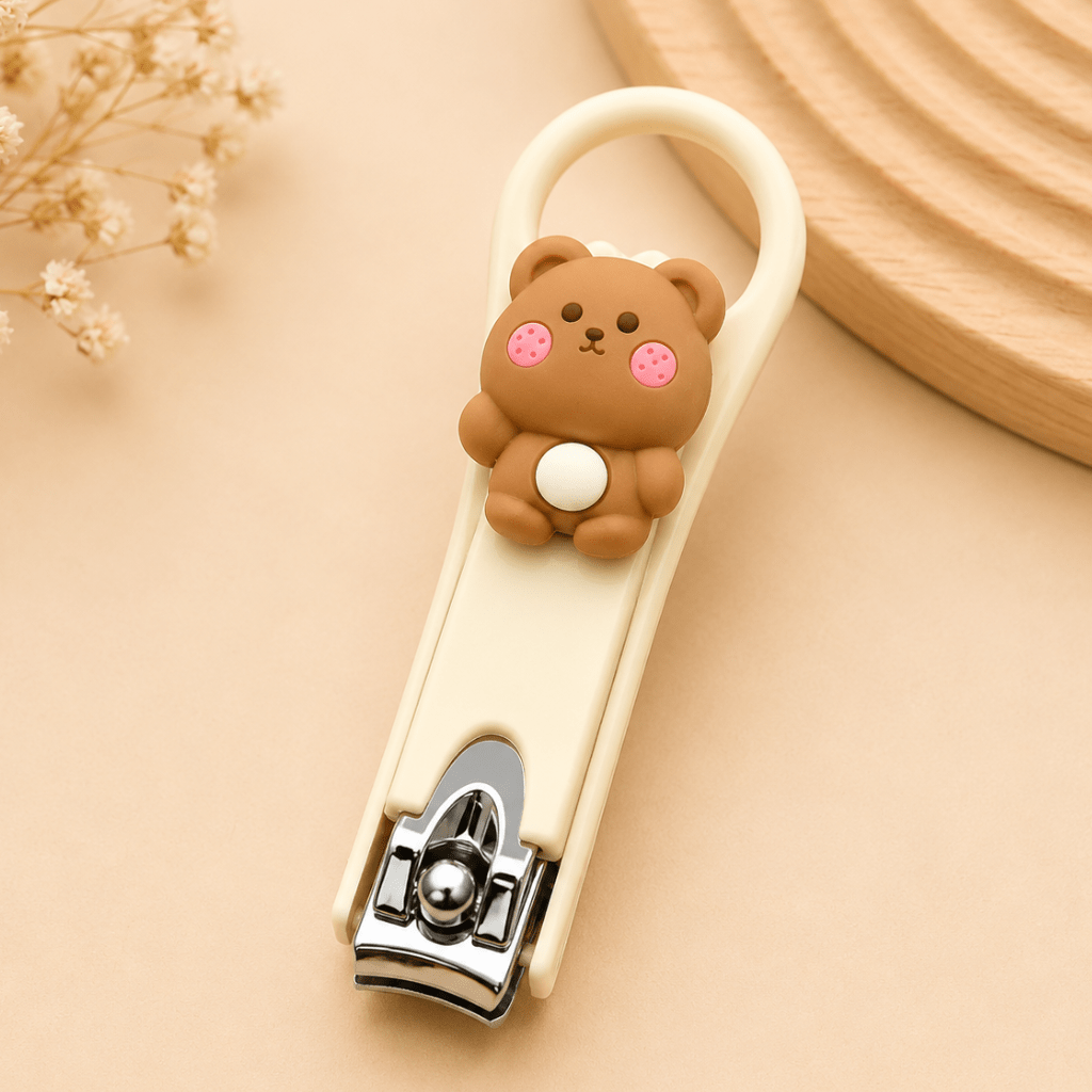 Kyrin Cute Cartoon Nail Cutter | Teddy Bear & Bunny Stainless Steel Nail Clippers for Kids and Adults - Image 3