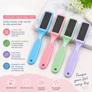 Kyrin Professional Foot File for Callus Removal & Dead Skin Exfoliation | Pedicure Heel Scrubber