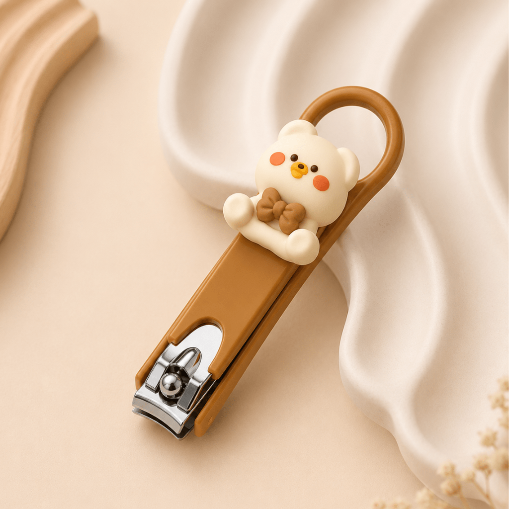 Kyrin Cute Cartoon Nail Cutter | Teddy Bear & Bunny Stainless Steel Nail Clippers for Kids and Adults - Image 2