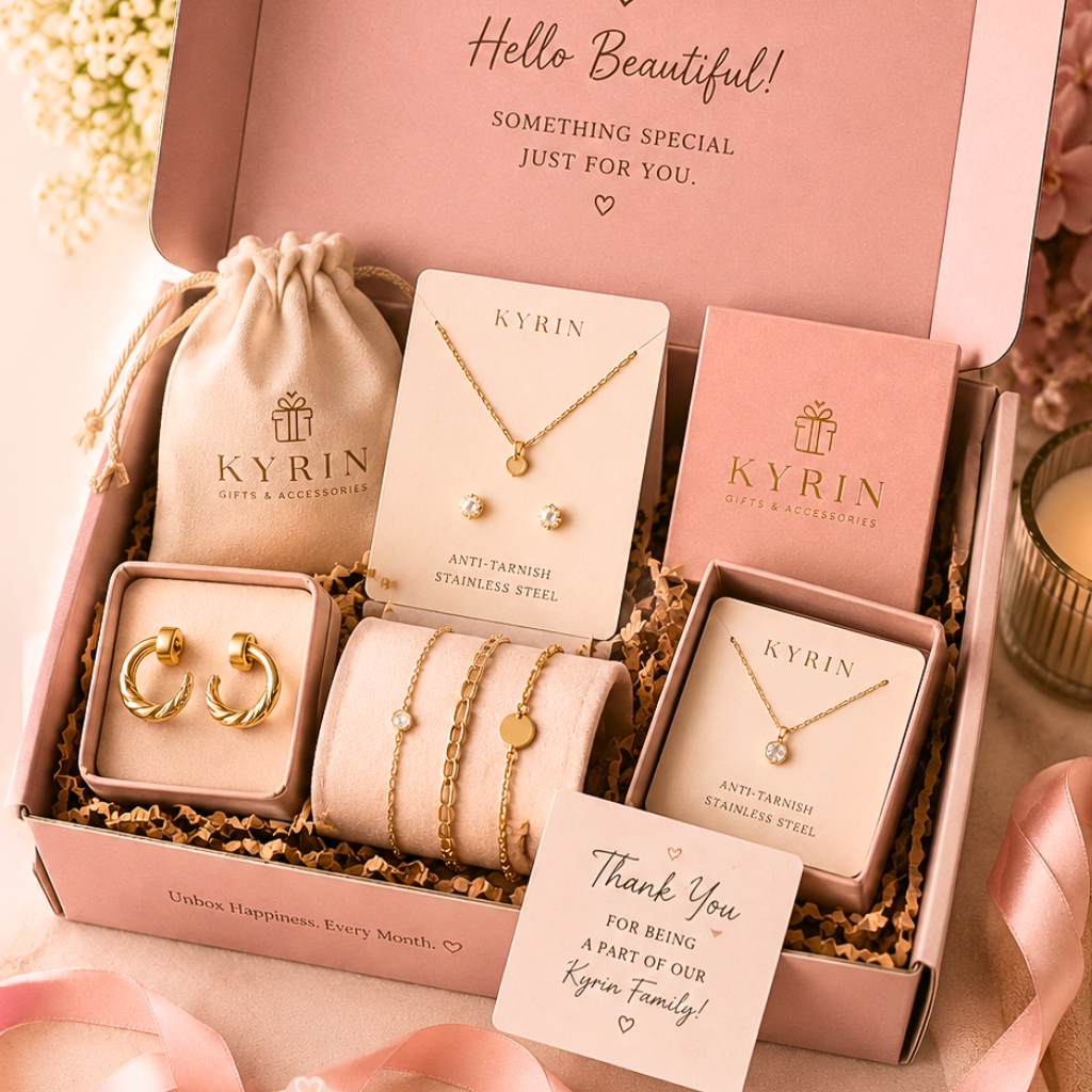 Monthly Jewelry Subscription Box – 12 Premium Jewelry Pieces by Kyrin