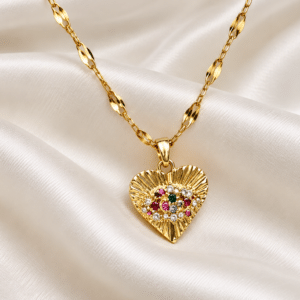 Kyrin Anti-Tarnish Evil Eye Pendant Chain for Women – Waterproof & Hypoallergenic Necklace