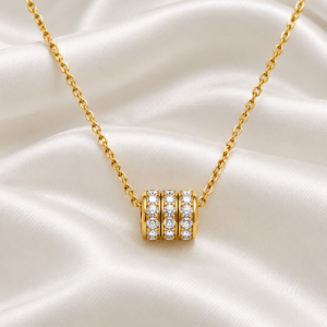 Kyrin Anti-Tarnish Gold Pendant Chain for Women – Waterproof & Hypoallergenic Stone Necklace