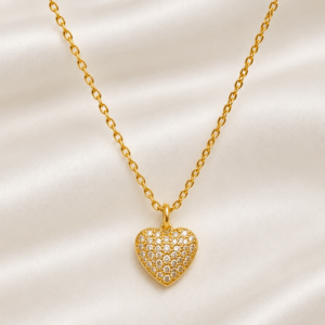 Kyrin Anti-Tarnish Heart Pendant Chain for Women – Waterproof & Hypoallergenic Necklace