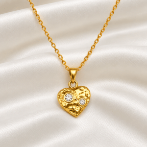 Kyrin Anti-Tarnish Heart Pendant Chain for Women – Waterproof & Hypoallergenic Necklace