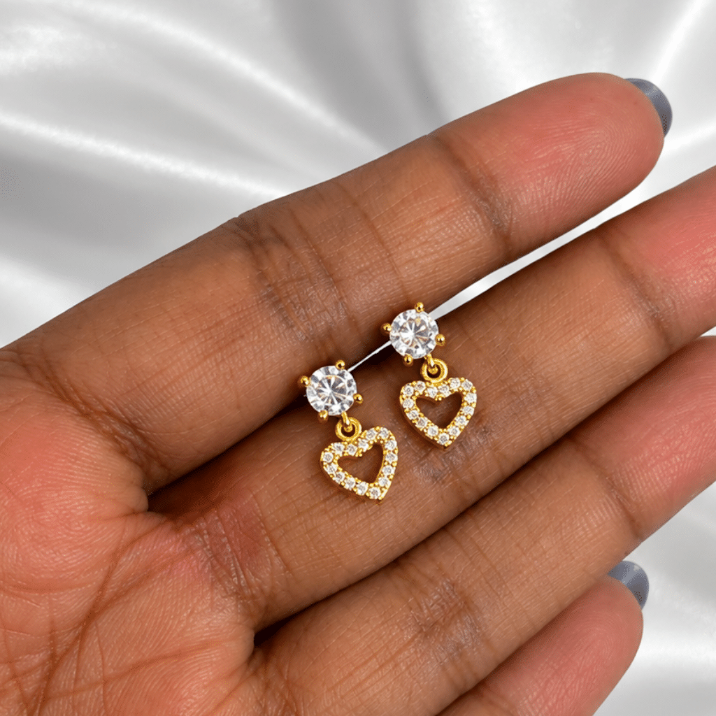 Kyrin Anti-Tarnish Gold Flat Back Hoop Earrings for Women – Waterproof Stainless Steel Earrings